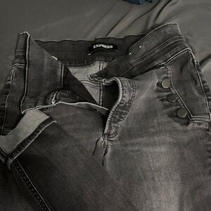 Express Charcoal Skinny Jeans